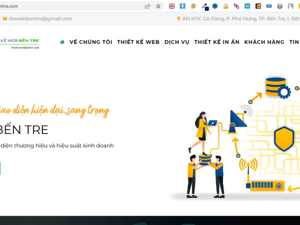 Dịch vụ thiết kế website doanh nghiệp, marketing online tại Bến Tre